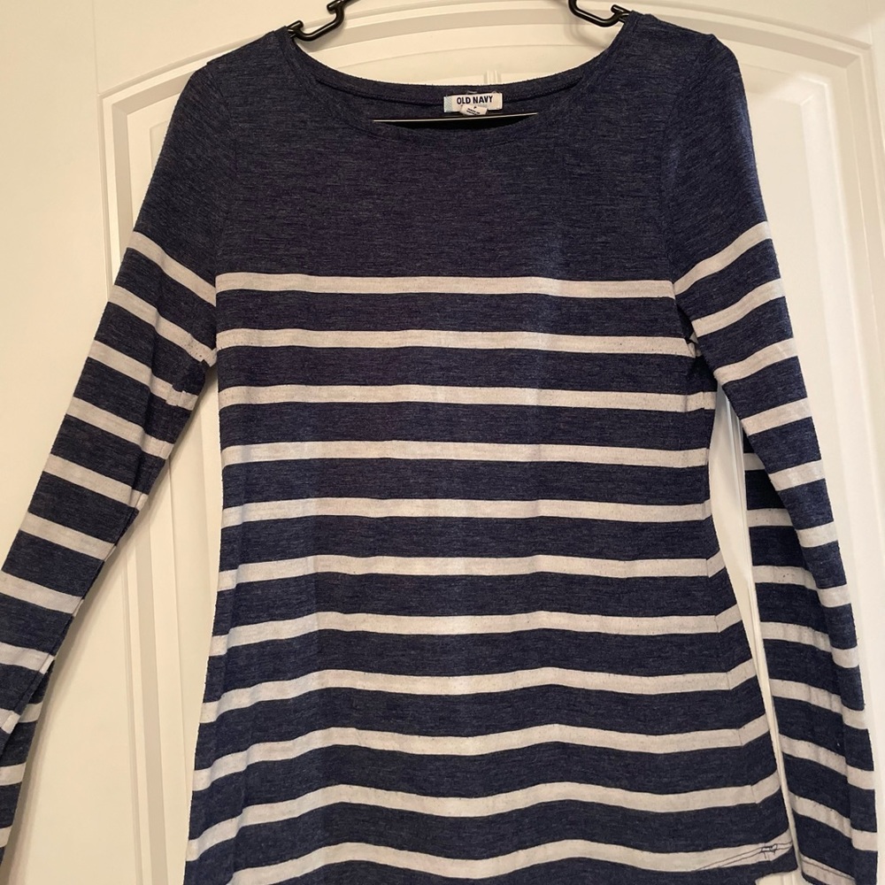 Old Navy Blue Striped Long Sleeve